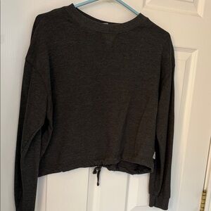 Elegant Charcoal Crew Neck Sweater